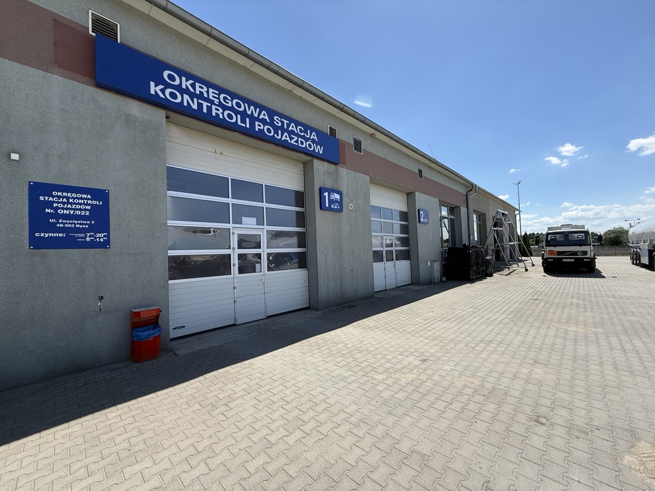 Bramy wjazdowe OSKP GP Nysa — stanowiska 1 i 2
